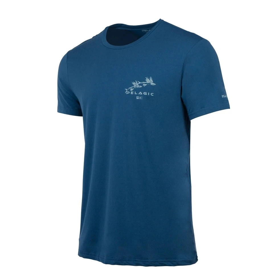 PELAGIC Tee Gyotaku Premium UV Smokey Blue 2 PELAGIC Tee Gyotaku Premium UV Smokey Blue