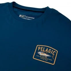 Clothing/Gloves Pelagic Aquatek Game Fish Long Sleeve T-shirt Navy