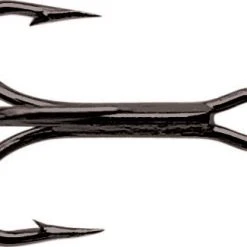 Mustad Kingfish Treble Black Hooks 3599BN #1 (25 Pack) Salmon Trolling