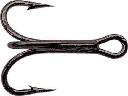 Mustad Kingfish Treble Black Hooks 3599BN #1 (25 Pack) Salmon Trolling 1 Mustad Kingfish Treble Black Hooks 3599BN #1 (25 Pack) Salmon Trolling