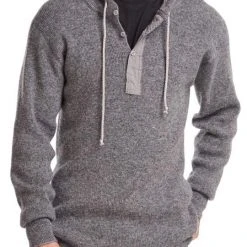 Stanfield's Men's Heavy Weight Wool Henley With Hood