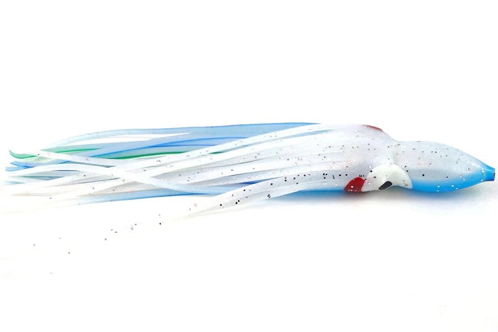 Hoochies NORTH PACIFIC OCTOPUS 4-1/4" B49W (Cornflower) 2 Hoochies NORTH PACIFIC OCTOPUS 4-1/4" B49W (Cornflower)