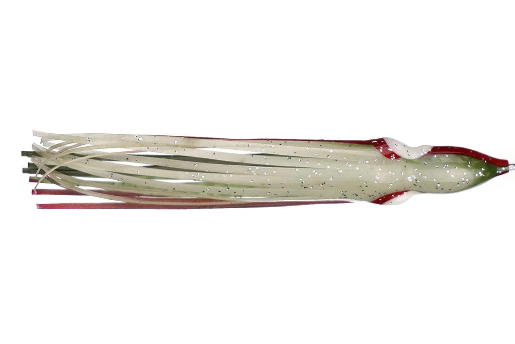 NORTH PACIFIC OCTOPUS 4-1/4" G79L (Army Truck Glow Belly) Hoochies 3 NORTH PACIFIC OCTOPUS 4-1/4" G79L (Army Truck Glow Belly) Hoochies