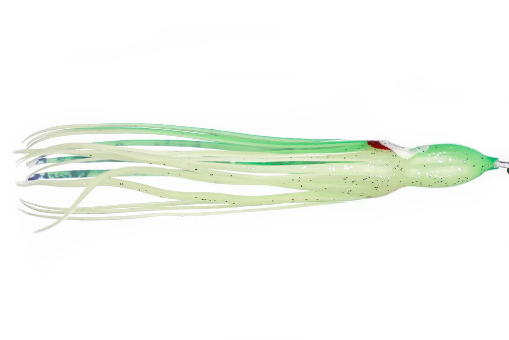 NORTH PACIFIC OCTOPUS 4-1/4" OG142R (Pickle Green) Hoochies 3 NORTH PACIFIC OCTOPUS 4-1/4" OG142R (Pickle Green) Hoochies