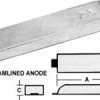 North Pacific Aluminum Zinc Anode Bar Z Series Marine Hardware