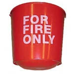 North Pacific Safety FIRE BUCKET ROUND BOTTOM 10-1/2 QT