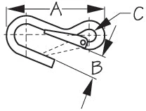 Marine Hardware SEADOG 155630-1 SPRING HOOK 4-1/16"