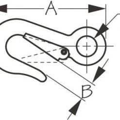 SEADOG 155841-1 MOORING SNAP HOOK 4" Marine Hardware