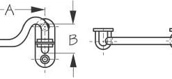 Marine Hardware SEADOG 221203-1 DOOR HOOK 3-1/4"