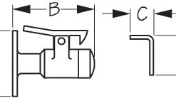 SEADOG 221710-1 DOOR STOP AND CATCH