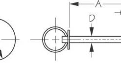 SEADOG 221840-1 HATCH COVER PULL Marine Hardware