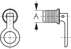 Marine Hardware SEADOG 520071-1 SNAP HANDLE DRAIN PLUG WITH RETENTION CHAIN