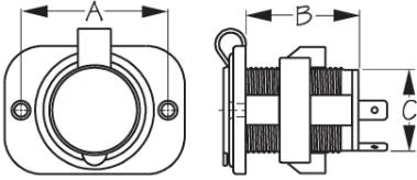 SEADOG 426120-1 DELUXE POWER SOCKET 2 SEADOG 426120-1 DELUXE POWER SOCKET