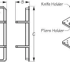 SEADOG 325925-1 NYLON KNIFE/PLIER HOLDER Marine Hardware
