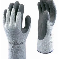 Showa 451 Latex Palm Coated Jersey Lined Knitwrist