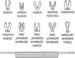 SEADOG 420496-1 KILL SWITCH - 10 KEY - UNIVERSAL LANYARD