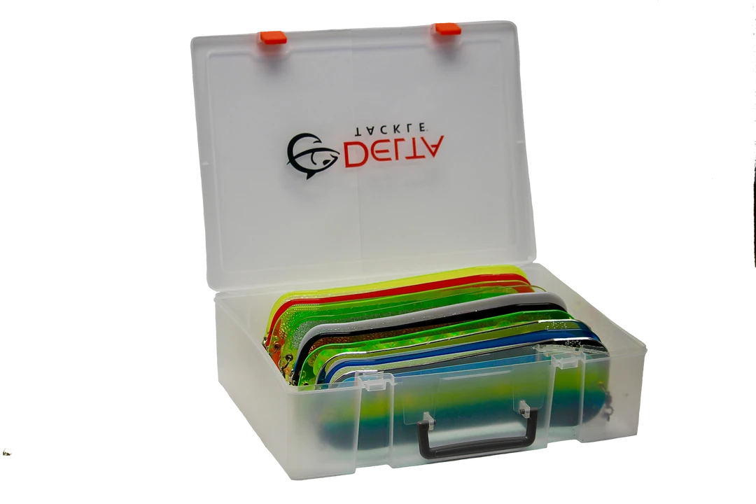 Salmon Trolling Gibbs Delta Tackle Flasher Storage Box 1 Salmon Trolling Gibbs Delta Tackle Flasher Storage Box