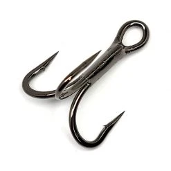 Gamakatsu Black Treble Hooks, 4X Strong