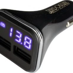 Marine Hardware SEADOG 426513-1 DUAL USB POWER PLUG WITH VOLTAGE/AMP METER