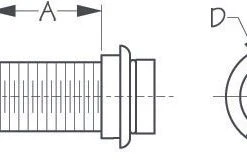 Marine Hardware SEADOG 520325-1 POLY MOTOR WELL DRAIN TUBE