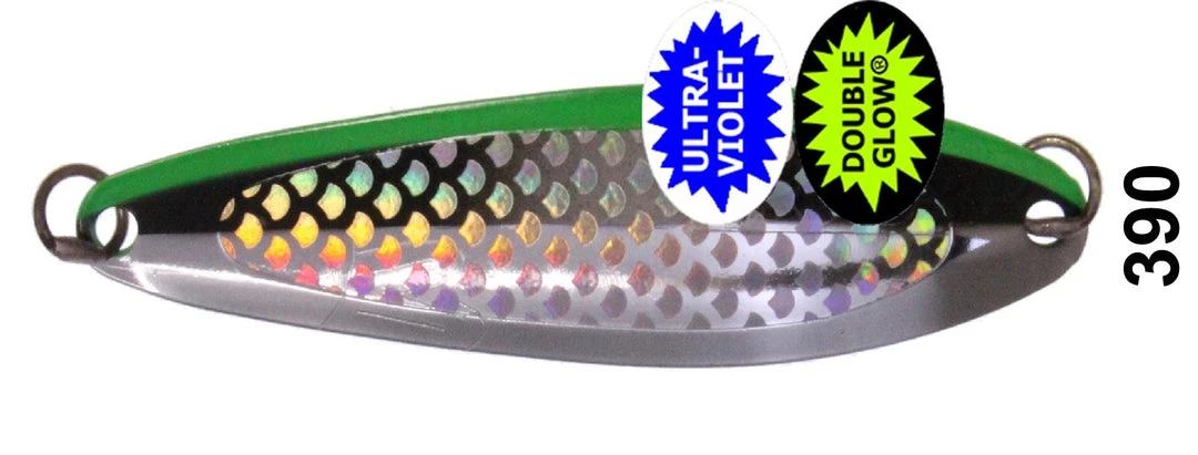 Salmon Trolling Silver Horde Kingfisher Spoons #4 - Each 1 Salmon Trolling Silver Horde Kingfisher Spoons #4 - Each