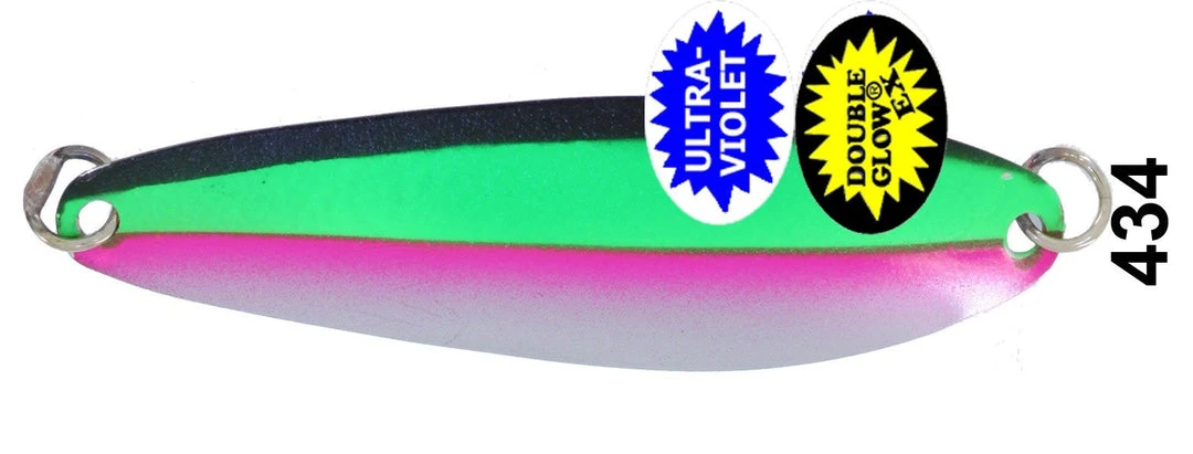 Salmon Trolling Silver Horde Kingfisher Spoons #4 - Each 6 Salmon Trolling Silver Horde Kingfisher Spoons #4 - Each