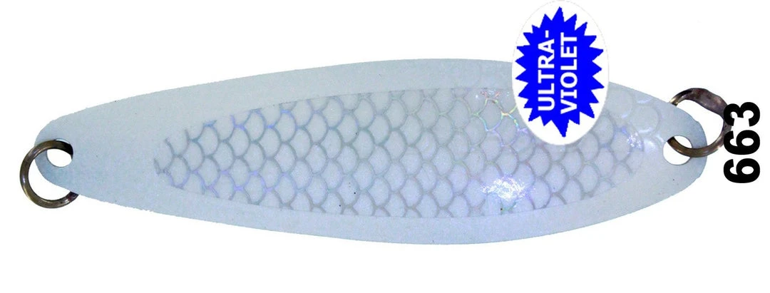 Salmon Trolling Silver Horde Kingfisher Spoons #4 - Each 9 Salmon Trolling Silver Horde Kingfisher Spoons #4 - Each