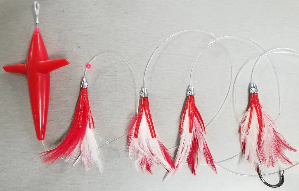 North Pacific 4 Piece Mini Feather Tuna Chain With Bird 2 North Pacific 4 Piece Mini Feather Tuna Chain With Bird