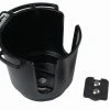 Scotty 310-BK Black Cup Holder With Bulkhead/Gunnel & Rod Holder Post Mount