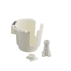 Marine Hardware Scotty 311-WH White Cup Holder With Bulkhead/Gunnel & Rod Holder Post Mount