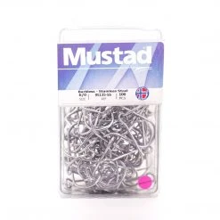 MUSTAD 95135-SS Salmon Siwash - 3x Strong - Barbless Hooks Salmon Trolling