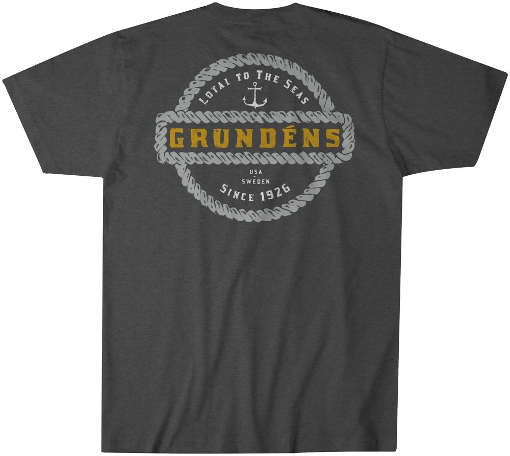 Clothing/Gloves Grundens Rope Knot T-Shirt Heather Charcoal 1 Clothing/Gloves Grundens Rope Knot T-Shirt Heather Charcoal