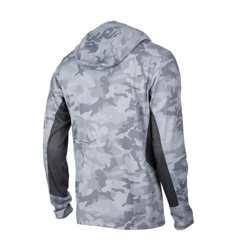 Pelagic Exo-Tech Hooded Fishing Shirt Gray Fish Camo 2 Pelagic Exo-Tech Hooded Fishing Shirt Gray Fish Camo