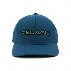 Clothing/Gloves Pelagic Flexfit Delta Fishing Hat Smokey Blue
