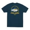 Clothing/Gloves PELAGIC Flying Yellowfin Tuna Premium T-Shirt Smokey Blue