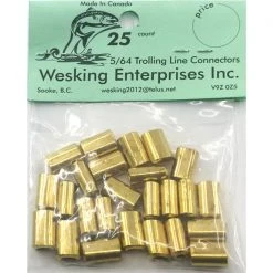 Wesking Trolling Line Connectors For 5/64" Line (25 Pack)