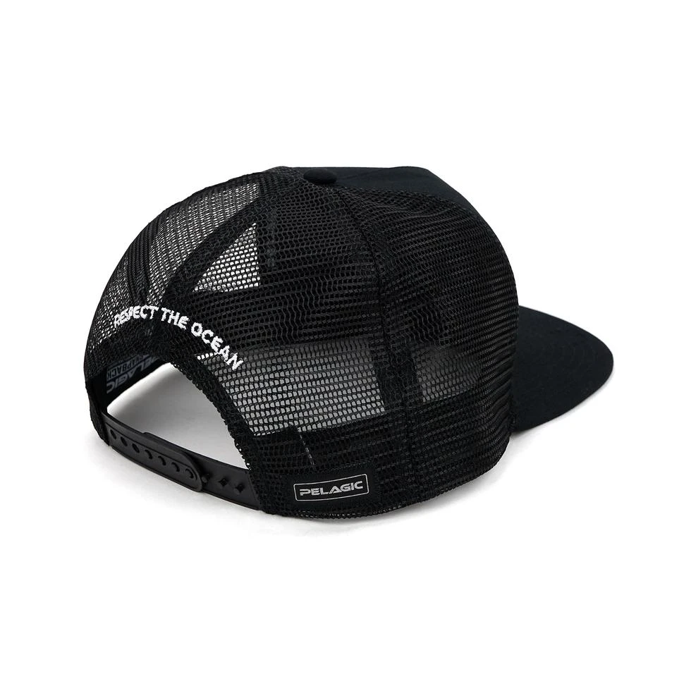 Pelagic Stick Figure Fishing Hat Black Clothing/Gloves 5 Pelagic Stick Figure Fishing Hat Black Clothing/Gloves