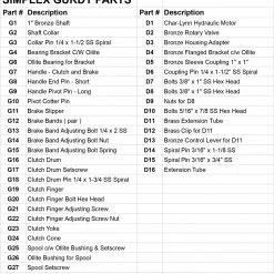 North Pacific Salmon Trolling Collar G3 Or D6 Coupling Pin For Simplex Gurdy - Each