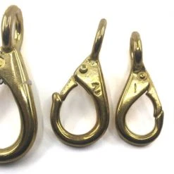 North Pacific Brass Fixed Eye Snaps Marine Hardware