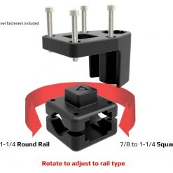 Pacific Net & Twine Ltd Salmon Trolling Stealth Universal Rail Mount