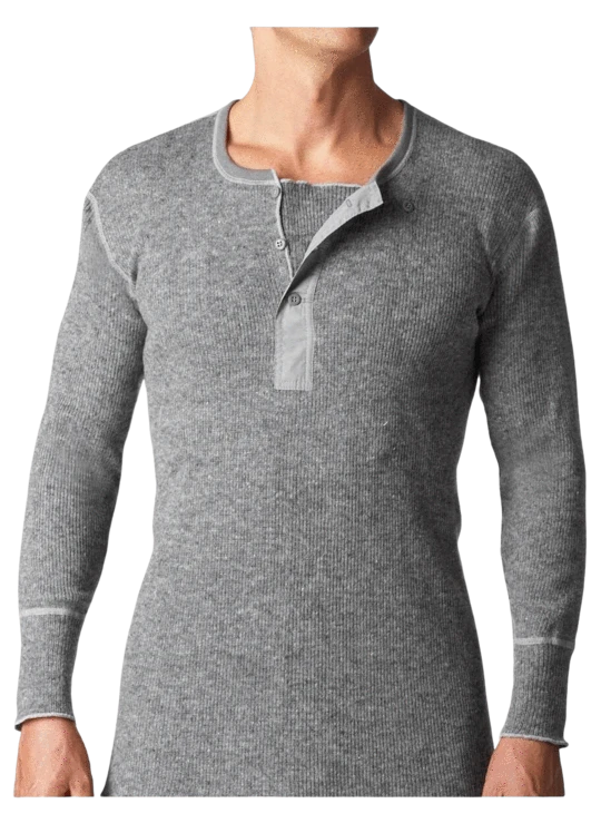 Stanfield's Men's Heritage Heavy Weight Wool Henley Clothing/Gloves 1 Stanfield's Men's Heritage Heavy Weight Wool Henley Clothing/Gloves