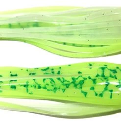 Hoochies NORTH PACIFIC OCTOPUS 4-1/4" OG140R (Glo Green Splatter Back)